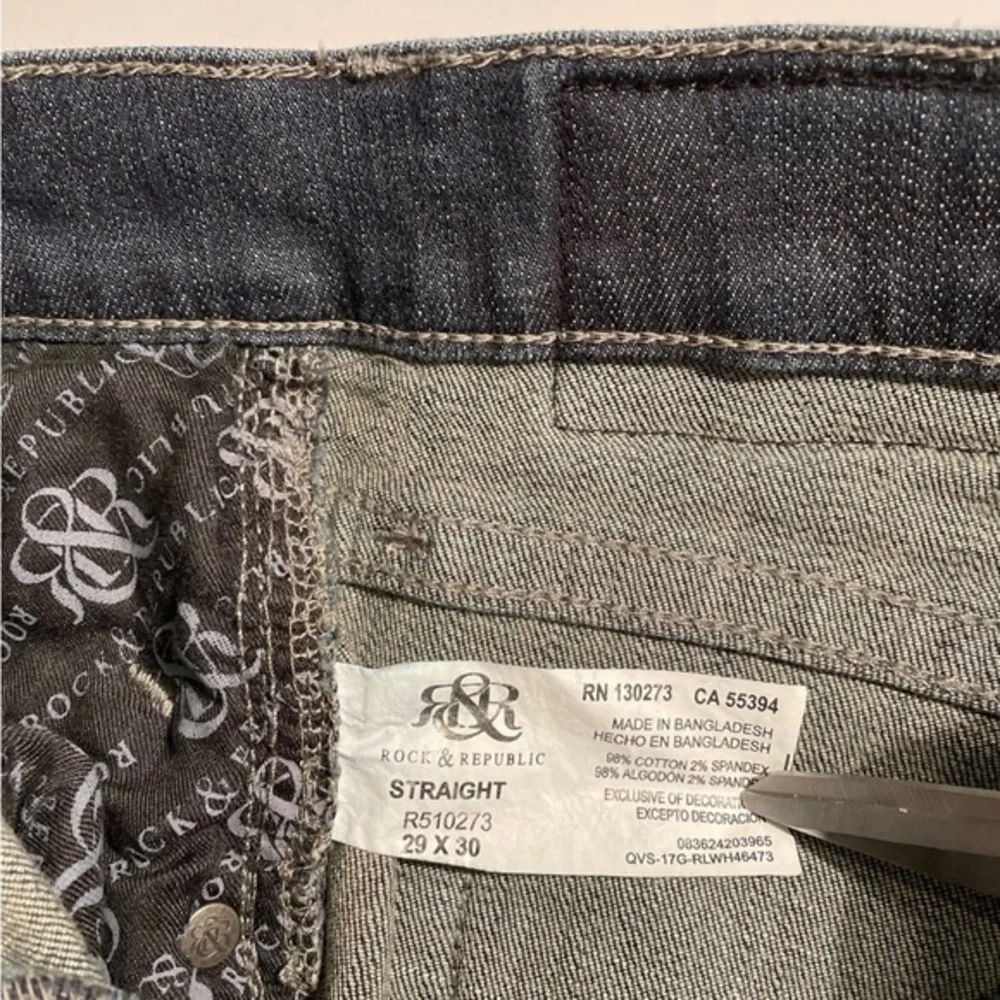 Rock & Republic Straight Leg Mens Jeans Size 29x30‎